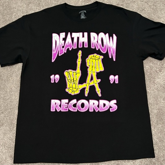 Death Row Records Black T-Shirt - Picture 1 of 3
